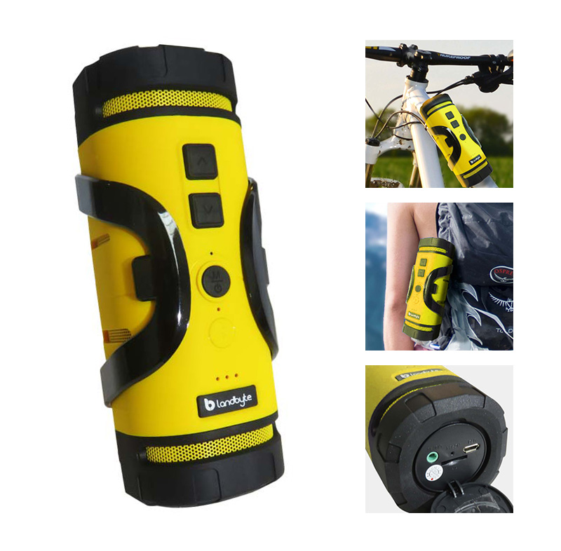 Parlante inalámbrico LandByte BV350, Bluetooth, Micro-SD, 3.5 mm, recargable.
