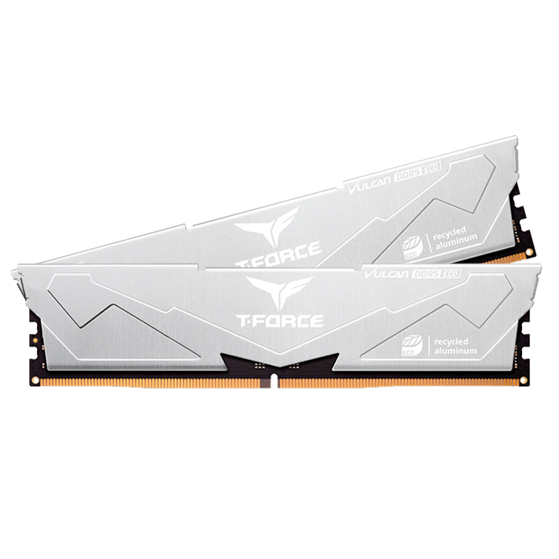 Memoria TEAMGROUP T-FORCE VULCAN ECO DDR5, 32GB (2x16GB) DDR5-6000MHz, CL38, 1.25V, Silver