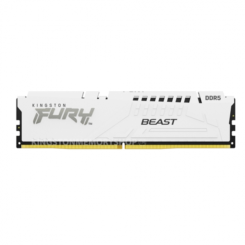 Memoria DIMM Kingston FURY Beast White, 16GB DDR5-5200MHz PC5-41600, CL40, 1.25V, Non-ECC