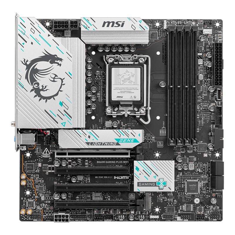 Motherboard MSI B860M GAMING PLUS WIFI, Chipset Intel B860, LGA 1851, HDMI, DP, mATX