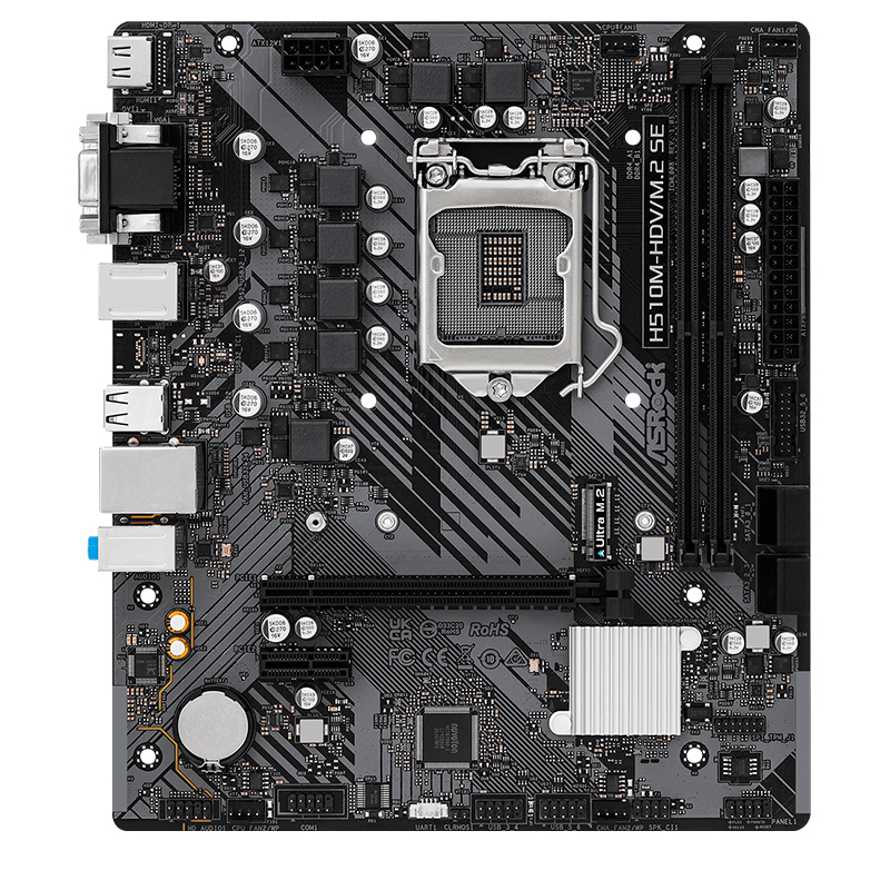 Motherboard ASROCK H510M-HDV/M.2 SE, Chipset Intel H470, LGA1200, mATX
