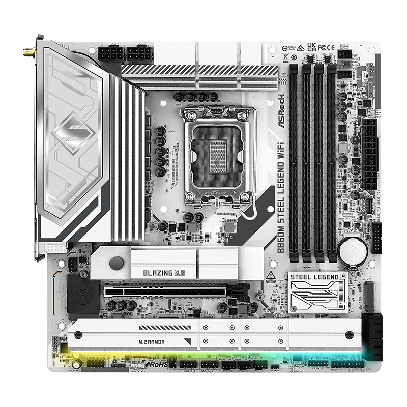 Motherboard ASROCK B860M Steel Legend WiFi, Chipset Intel B860, LGA 1851, HDMI, DP, ATX