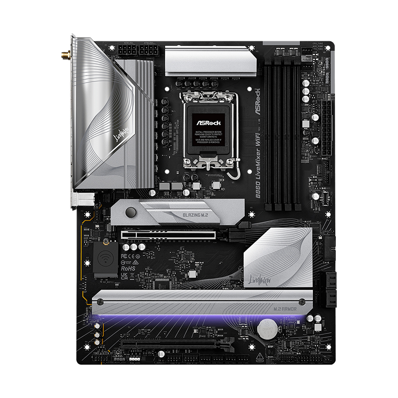 Motherboard ASROCK B860 LiveMixer WiFi, Chipset Intel B860, LGA 1851, HDMI, ATX