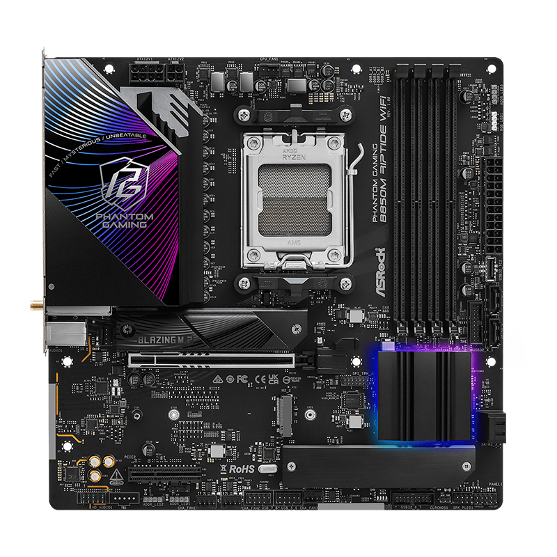 Motherboard ASROCK B850M Riptide WiFi, Chipset AMD B850, Socket AMD AM5, mATX