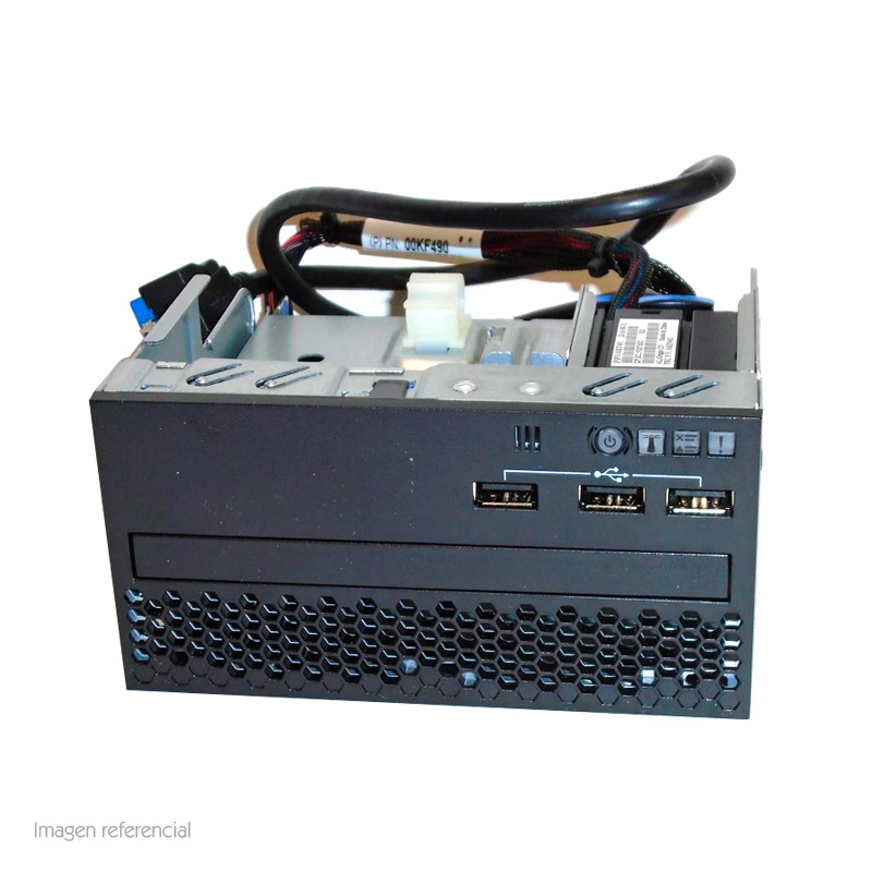 Panel frontal Lenovo 00YD070, 3 USB, Display LCD, para System x3650 M5.