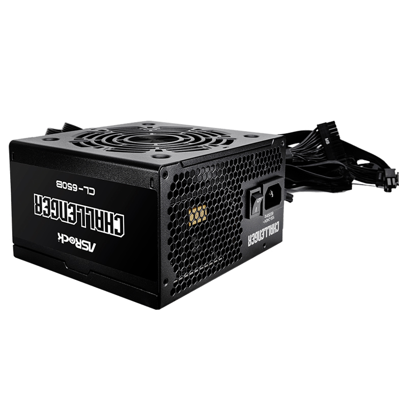 Fuente de alimentación Asrock, 650W, ATX, 80 Plus Bronze.