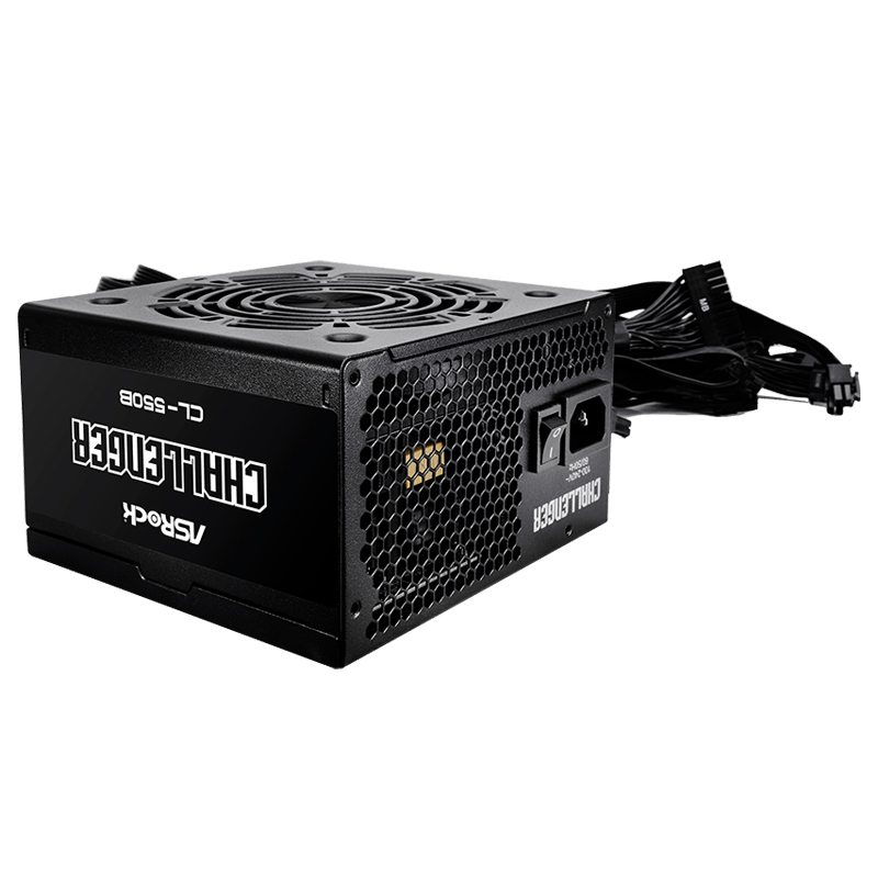 Fuente de alimentación Asrock, 550W, ATX, 80 Plus Bronze.