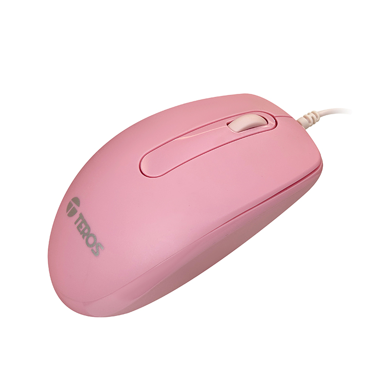 Mouse óptico TEROS TE-1221S, 1000 DPI, USB, 3 botones