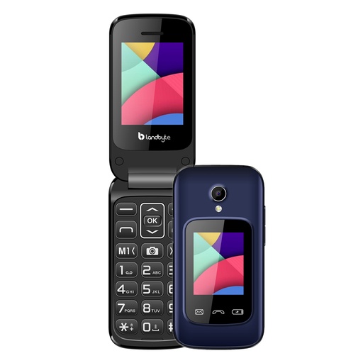 [ 434750] Teléfono celular Flip 4g LandByte LT1448, 1.77", Dual SIM, Radio FM, Desbloqueado.