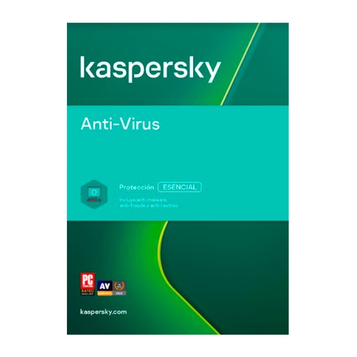 [ 345542] Software Kaspersky Anti-virus, para 5 PCs, Licencia 1 año, Producto Virtual.