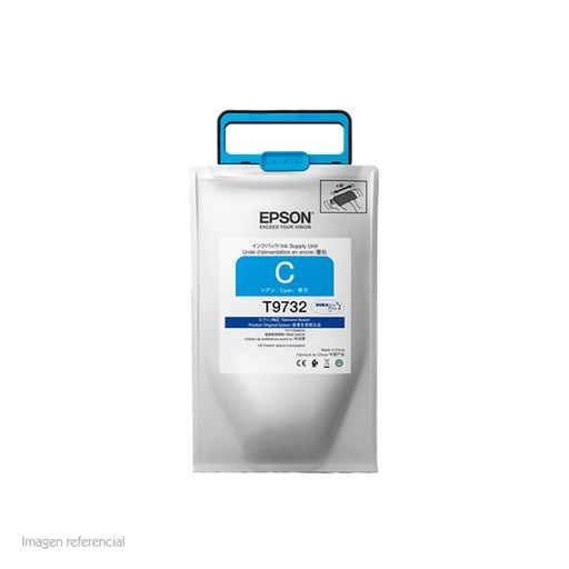 [ 273293] Bolsa de tinta EPSON DURABrite Pro T973220, color cyan.