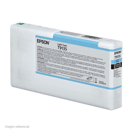 [ 338100] Cartucho de Tinta Epson T913500, Cian Claro, para Impresora Epson SureColor P5000 Standard
