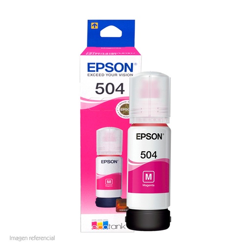 [ 263582] Botella de tinta EPSON T504320-AL, color Magenta, contenido 70ml.