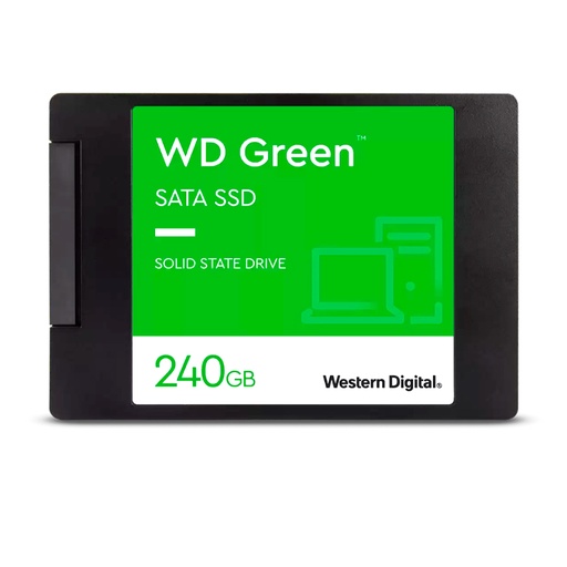 [ 392594] Unidad en estado solido Western Digital Green, WDS240G3G0A, 240GB, SATA 6Gb/s, 2.5", 7mm.