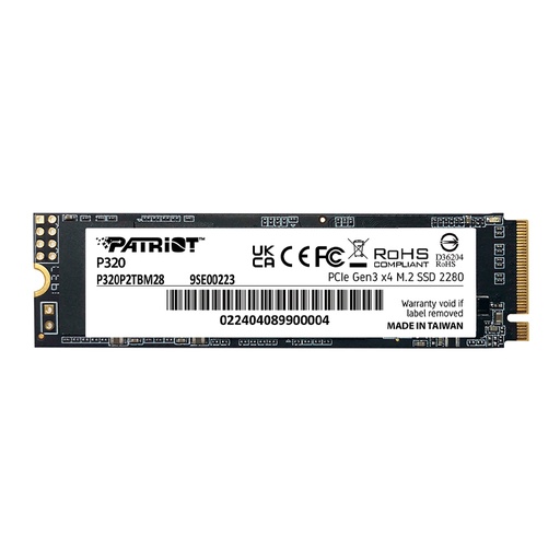 [ 477585] Unidad en estado sólido PATRIOT P320, 1TB, M.2 2280 PCIe Gen 3 x4 NVMe 1.3