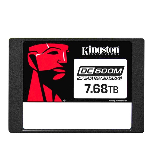 [ 417371] Unidad en estado solido Kingston DC600M 7680GB, SATA Rev. 3.0 (6Gb/seg), 2.5"