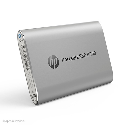 [ 360033] Unidad de Estado Solido Externo (SSD) Portatil HP P500, 1TB, USB-C 3.2 Gen 1, Color Plata