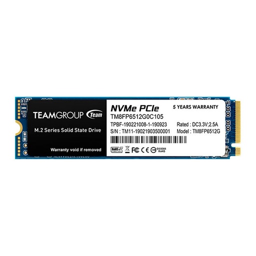 [ 356002] Unidad en estado solido MP33 M.2 PCIe SSD, 512GB, DC +3.3V