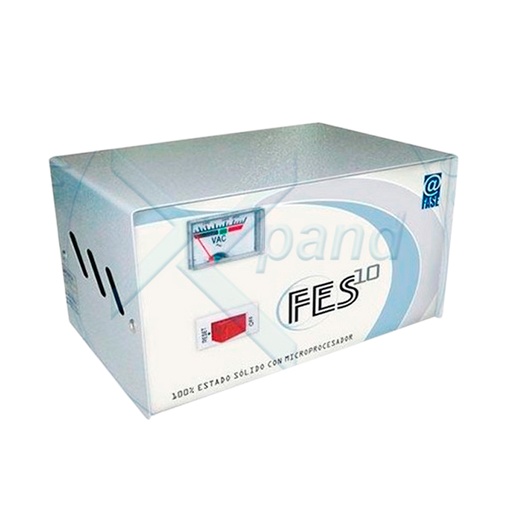 [ 21693] Estabilizador Elise - Fase FES-10, Sólido, 1.0kVA, 220V, 4 tomas a 220V, 1 toma a 110V.