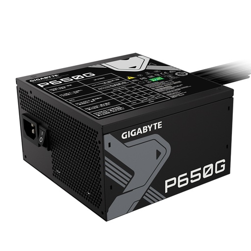 [ 456894] Fuente de alimentación Gigabyte P650G, 650W, 80 PLUS Gold, Formato ATX.
