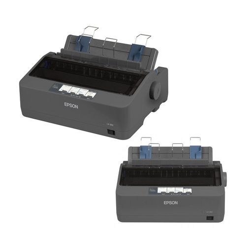 [ 107417] Impresora de matriz Epson LX-350, matriz de 9 pines, velocidad máxima 347 cps (10 cpi).