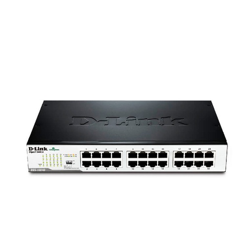 [ 23974] Switch D-Link DES-1024D, 10/100 Mbps, 24 x RJ-45, CSMA/CD, para Rack, Autovoltaje.