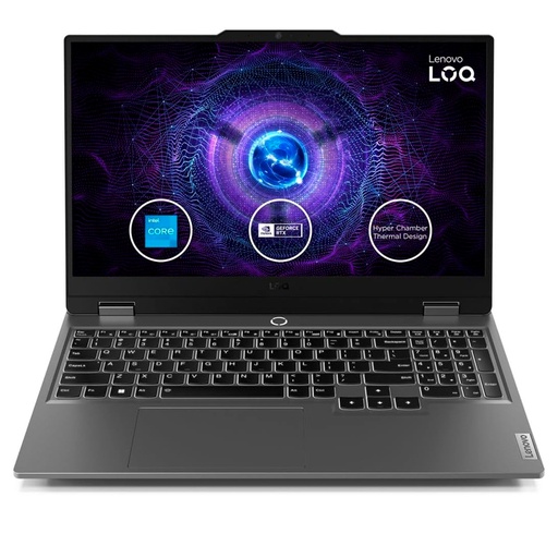 [ 434953] Notebook Lenovo LOQ 15IAX9 15.6" FHD IPS, Core i5-12450HX hasta 4.4GHz 8GB DDR5-4800MHz