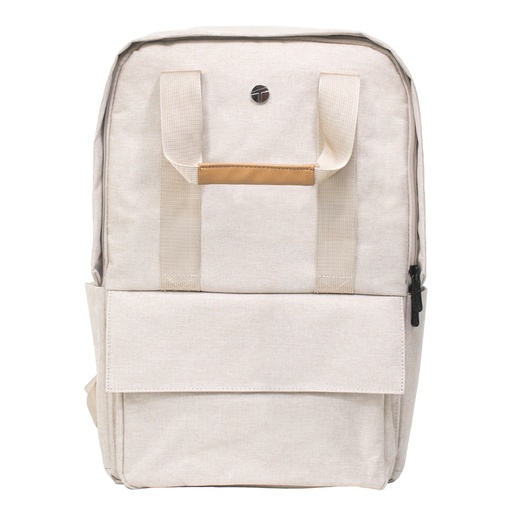 [ 467752] Backpack TEROS CITY II Beige TE-9026BG, para notebooks de hasta 15.6"