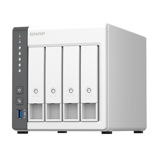 [ 442282] Servidor NAS QNAP TS-433-4G, ARM Cortex A55 4C/2GHz, 4GB RAM(On-Board), Bahias 4x3.5" SATA