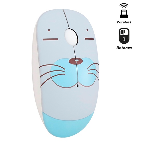 [ 426157] Mouse óptico inalámbrico TEROS TE-1214S, 1000 DPI, receptor USB, 3 botones