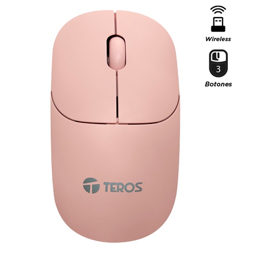 [ 427321] Mouse óptico inalámbrico TEROS TE-1218S, 1000 DPI, receptor USB, 3 botones