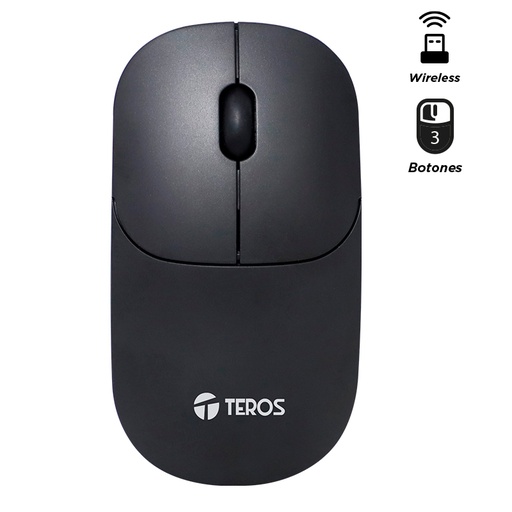 [ 427320] Mouse óptico inalámbrico TEROS TE-1217S, 1000 DPI, receptor USB, 3 botones