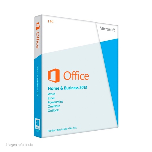 [ 108218] Software Microsoft Office Home and Business 2013, español, DVD.