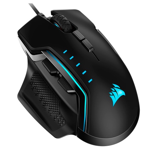 [ 318075] Mouse para juegos Corsair GLAIVE RGB PRO, color negro