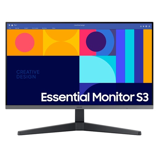 [ 436643] Monitor Samsung Essential S3 de 27", FHD IPS (1920 x 1080), 1 x HDMI 1.4, 1 x DP 1.2