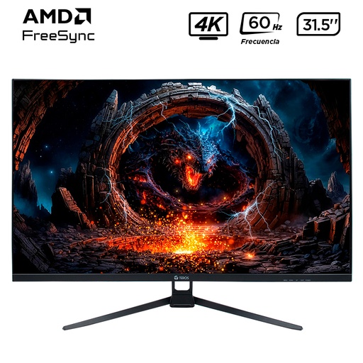 [ 456931] Monitor plano TEROS TE-3252S, 31.5" 4K UHD VA LED, 60 Hz, 1 ms, HDMI, DP, Audio