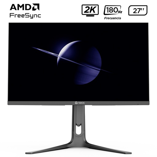 [ 446402] Monitor plano gaming TEROS TE-2753G, 27" 2K QHD IPS, 180 Hz, 1 ms, HDMI, DP