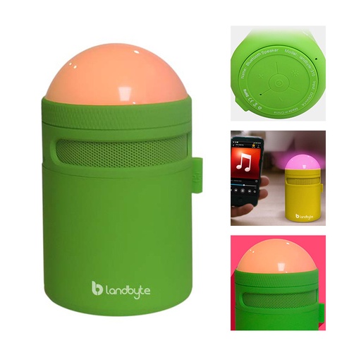 [ 190283] Parlante inalámbrico LandByte BV310, Bluetooth, Iluminación Led, recargable.