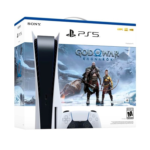 [ 442307] Consola SONY PlayStation PS5 - God of War Ragnarok Bundle - Color Blanco