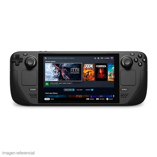 [ 407757] Consola Portatil Valve Steam Deck 64GB, 7" (1280x800), LCD IPS, Tactil, 60Hz, Color Negro