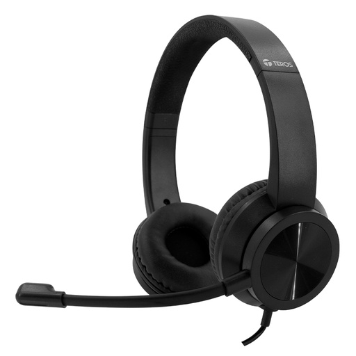 [ 453388] Audífono TEROS TE-8037N (HEADSET), negro