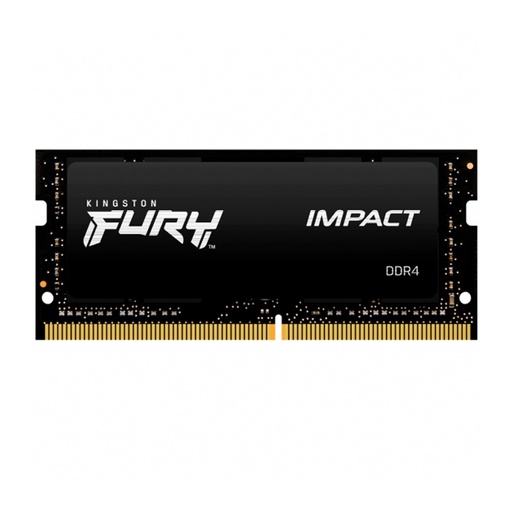 [ 376512] Memoria SODIMM Kingston Fury Impact, 8GB, DDR4, 3200 MHz, PC4-25600, CL20, 1.2V.