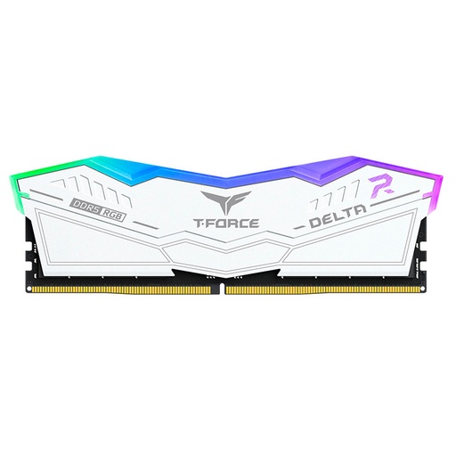 [ 455472] Memoria TEAMGROUP DELTA RGB DDR5 BLANCO, 32GB DDR5-6000MHz, PC5-48000, CL38, 1.35V