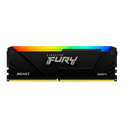 [ 426495] Memoria Kingston Fury Beast 32GB DDR4-3200MHz PC4-25600, CL16, 1.35V, 288-Pin, RGB, DIMM