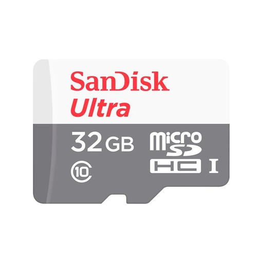 [ 352052] Memoria Flash SanDisk Ultra microSDHC, UHS-I, Class10, 32GB, incluye adaptador SD.