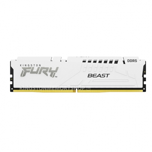 [ 415118] Memoria DIMM Kingston FURY Beast White, 16GB DDR5-5200MHz PC5-41600, CL40, 1.25V, Non-ECC