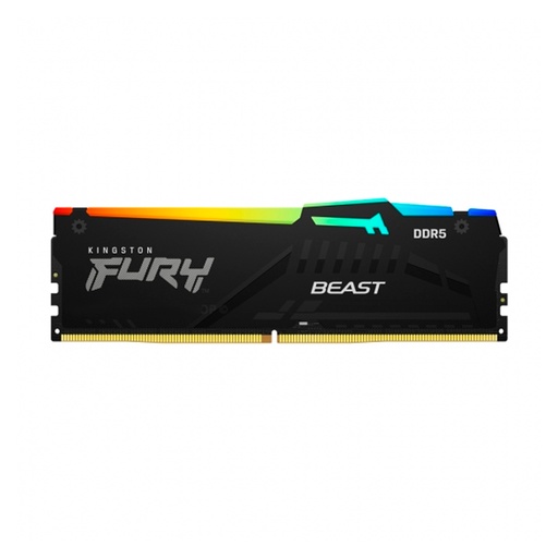 [ 397188] Memoria Kingston Fury Beast 16GB DDR5-5200MHz PC5-41600 CL40, 1.25V, 288-Pin, XMP 3.0, RGB