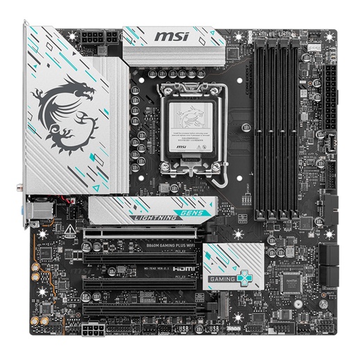 [ 471644] Motherboard MSI B860M GAMING PLUS WIFI, Chipset Intel B860, LGA 1851, HDMI, DP, mATX