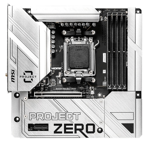 [ 438086] Motherboard MSI B650M PROJECT ZERO, Chipset AMD B650, Socket AMD AM5, mATX