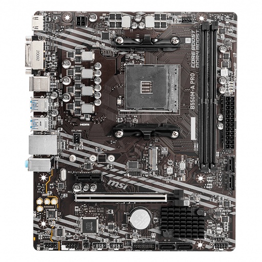 [ 388986] Motherboard MSI B550M-A PRO, AMD B550, AM4, DDR4, HDMI, DVI-D, LAN, USB 3.2 GEN1, M-ATX